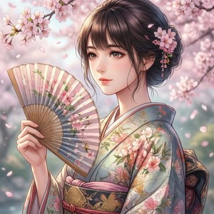 Elegant Kimono Sanae