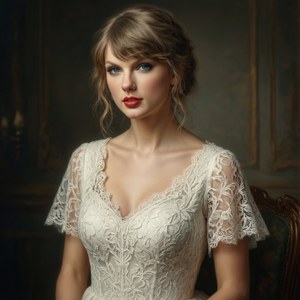 Elegant Lace Portrait