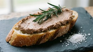 Elegant Liver Pâté on Baguette