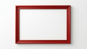 Elegant Minimalist Red Frame