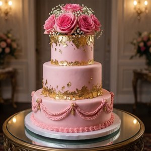 Elegant Quinceanera Cake