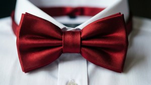 Elegant Red Bowtie