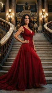 Elegant Red Gown