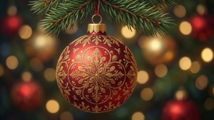 Elegant Red Ornament
