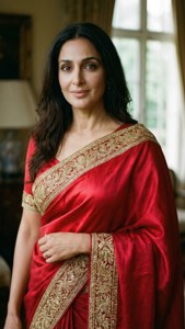 Elegant Red Saree