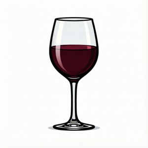 Elegant Red Wine Glass