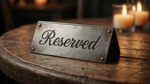Elegant Reserved Sign
