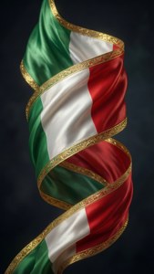 Elegant Ribbon Flag