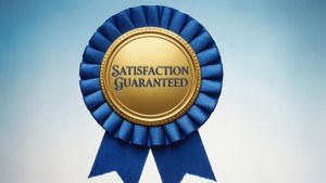 Elegant Ribbon Guarantee Badge