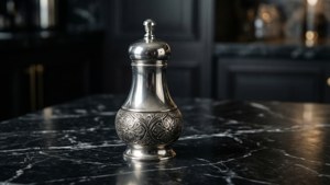 Elegant Silver Salt Shaker