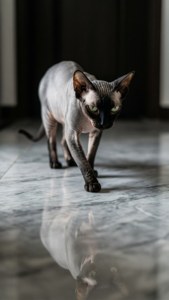 Elegant Sphynx Walk