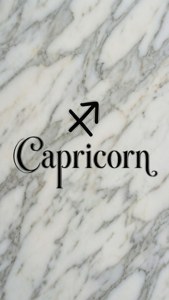 Elegant Typography Capricorn