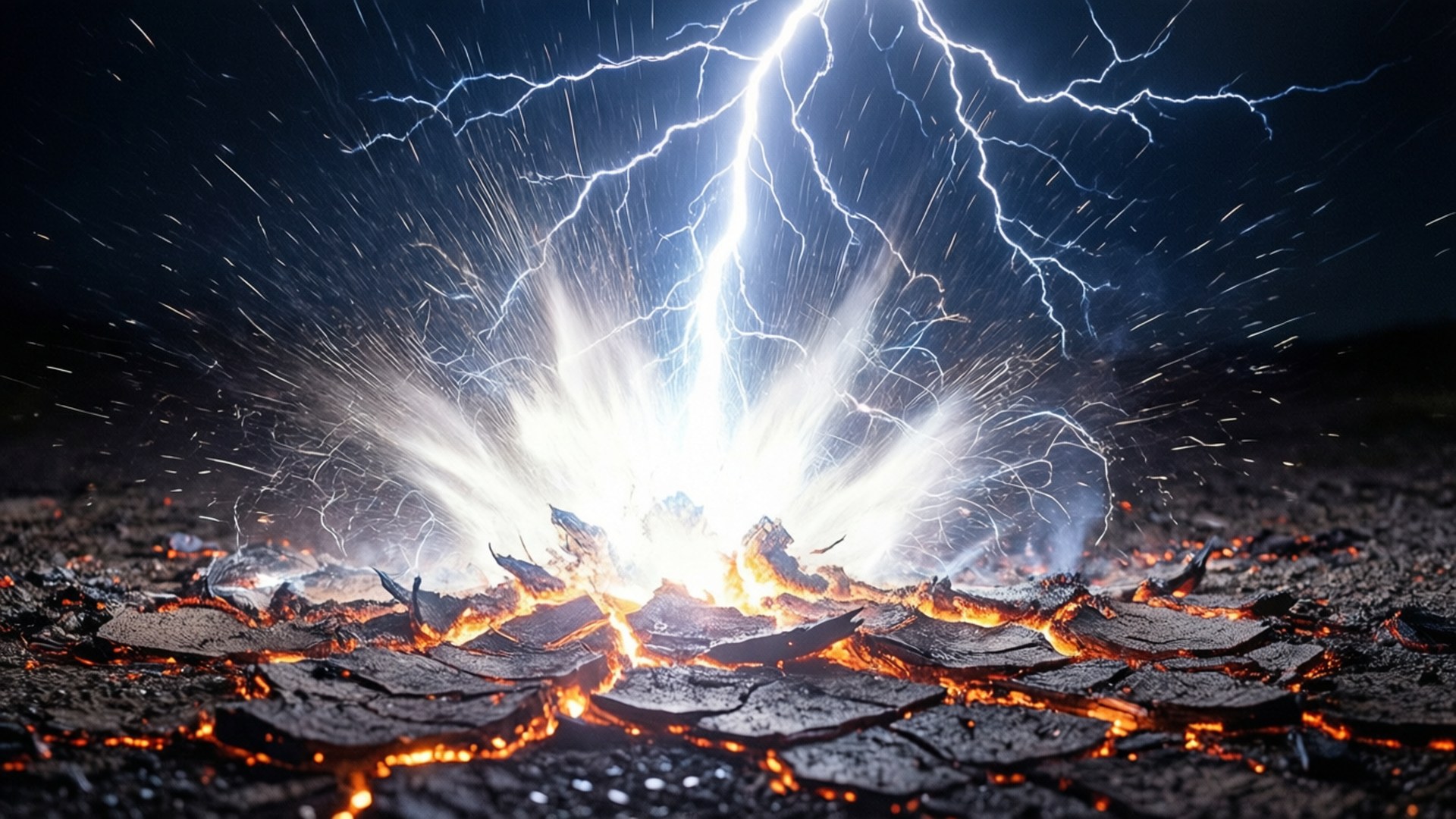 Elemental Magnesium Strike by Wallpapers.art Studio