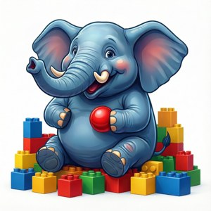Elephant Blocks Play