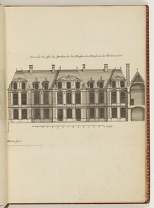 Elevaon du costé du Jardin de la Maison de Monsieur de Bretonvillers