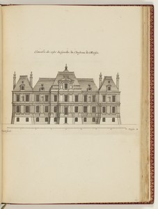 Elevaon du costé du Jardin du Chasteau de Maison