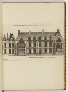 Elevaon du dedans de la cour de a Maison de Monsr. de Bretonvillers