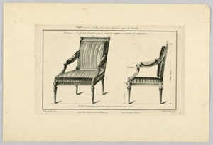 Elevation and Profile of an Armchair