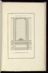 Elevation d'un Panneau avec son lambris.