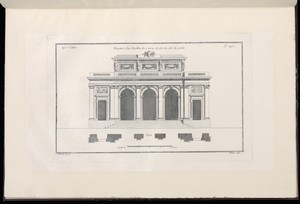 Elevation d'un Pavillon de 11 toises du còté du jardin