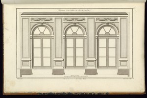 Elévation d'un Sallon du côté du Jardin