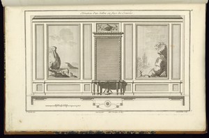 Elévation d'un Sallon en face des Croisées