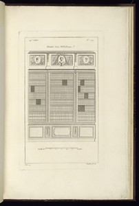 Elévation d'une Bibliotheque