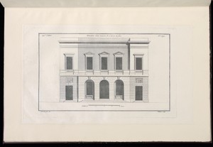 Elevation d'une maison de 11 toises de face