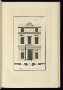 Elevation d'une maison de 6 Toises de face