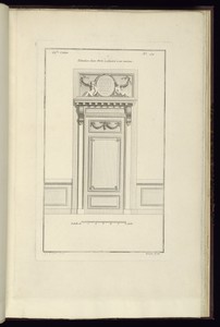Elevation d'une Porte à placard à un vanteau