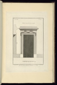 Elévation d'une porte avec son profil