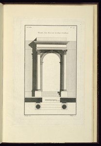 Elevation d'une Porte ornée de Colonne Corinthienne