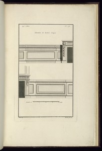 Elevation de lambris d'appui