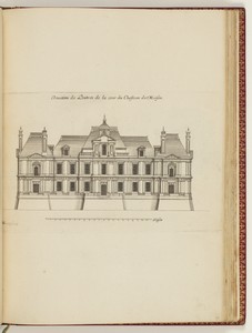 Elevation de L’entrée de la cour du Chasteau de Maison