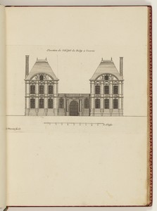 Elevation de l’Hostel de Sully a l’entrée