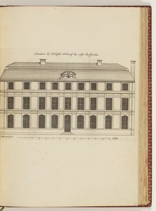 Elevation de l’Hostel Tubeuf du costé du Jardin
