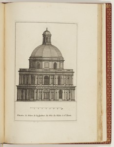 Elevation du dehors de la Sepulture des Rois de Valois à St. Denis