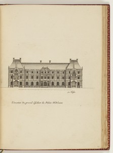 Elevation du grand Escalier du Palais d’Orleans