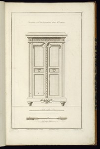 Elevation et Developpement d'une Armoire