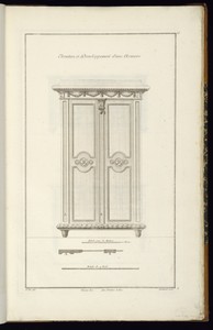 Elevation et Developpement d'une Armoire