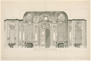 Elevation of the wall of the salon of Princess Czartorinska.