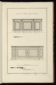 Elevations de Buffet à dessus de Marbre