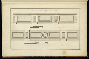 Elévations et Profils de différens Lambris d'appui