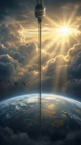 Elevator Through Clouds