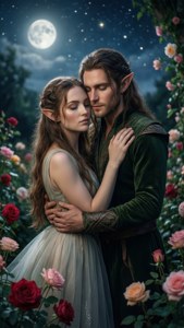 Elf Lovers Moonlit Garden