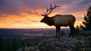 Elk at Sunset