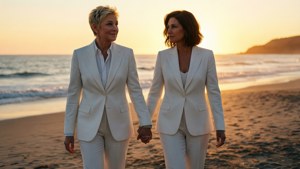 Ellen and Portia Beach Sunset