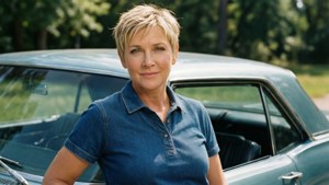 Ellen Blue Denim Polo Car