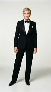 Ellen in Tuxedo Pose