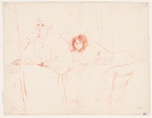 Elles: Woman Carrying a Tray, Mme. Baron and Mlle. Popo